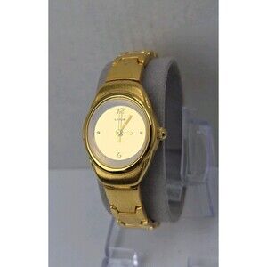 Lorus by Seiko Womens Gold Tone Retro Elegant Bracelet Quartz Watch New Battery